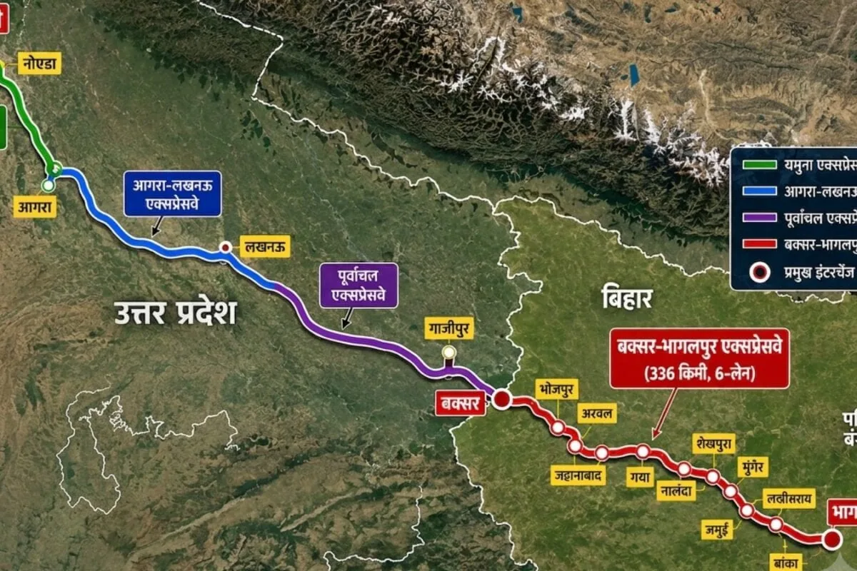 बड़ा प्रशासनिक फैसला: बक्सर से भागलपुर तक 336 किमी लंबे एक्सप्रेसवे को मंजूरी