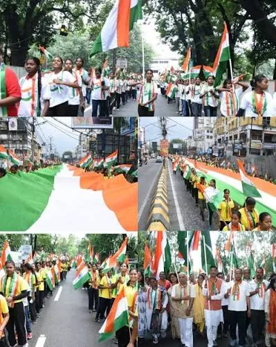 रांची में 'हर घर तिरंगा' अभियान के तहत निकला विशाल जनसैलाब, युवाओं में दिखा भारी जोश