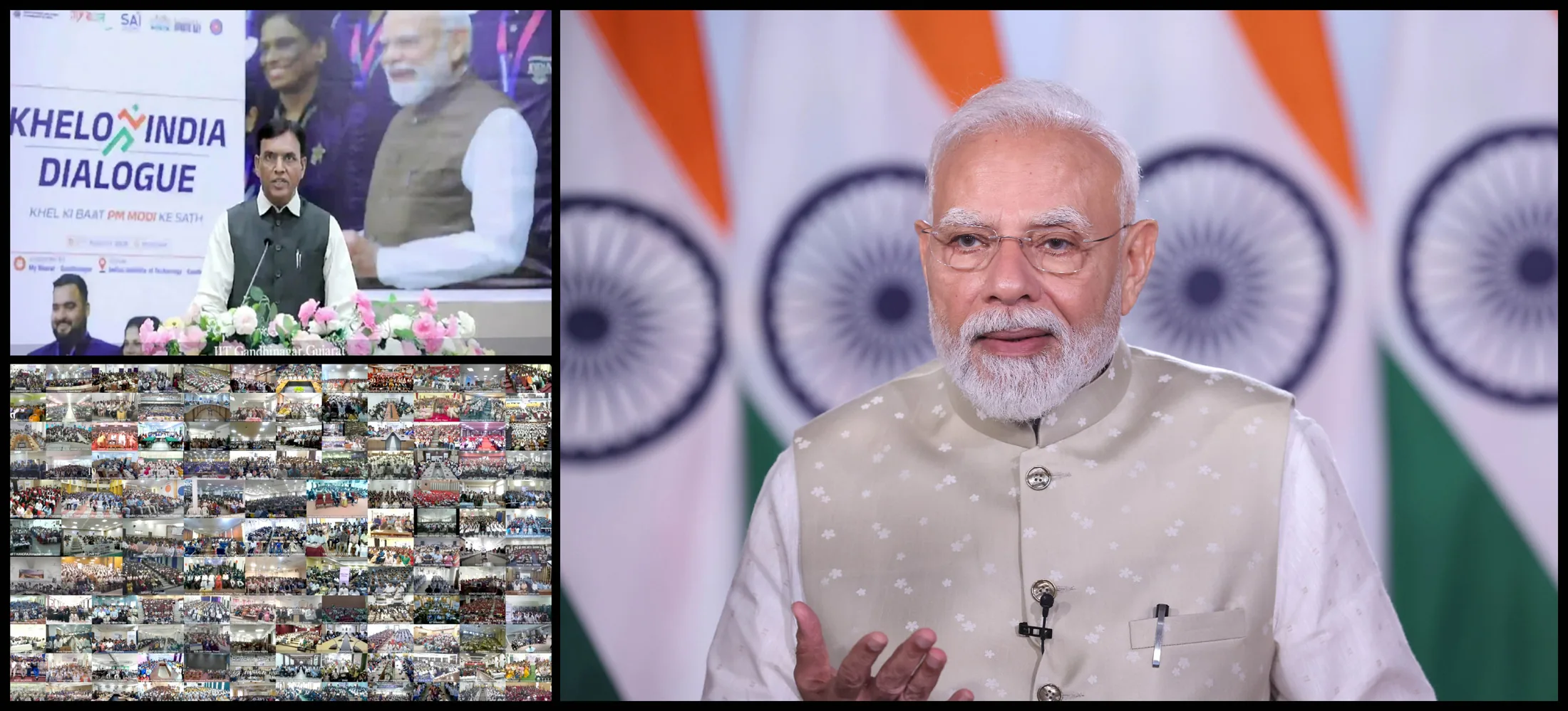 खेल संवाद: प्रधानमंत्री नरेंद्र मोदी ने वीडियो कॉन्फ्रेंसिंग के जरिए खेलो इंडिया डायलॉग को किया संबोधित