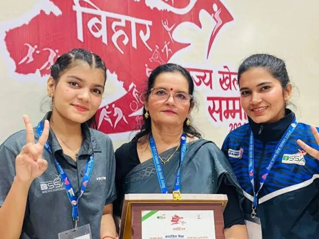 खेल सम्मान: मुंगेर की सृष्टि और अनन्या को पटना में मिलेगा राज्य खेल सम्मान