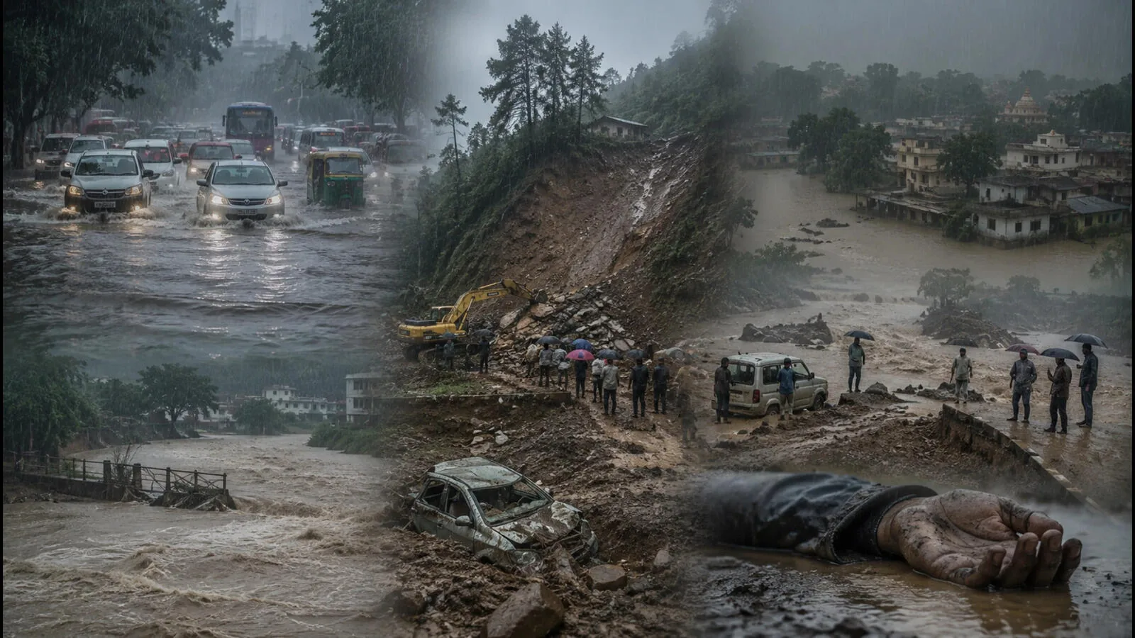 मौसम की मार: उत्तर भारत में भारी बारिश से जनजीवन अस्त-व्यस्त, नेपाल में झूला पुल बहा और दिल्ली में स्वाइन फ्लू का खतरा
