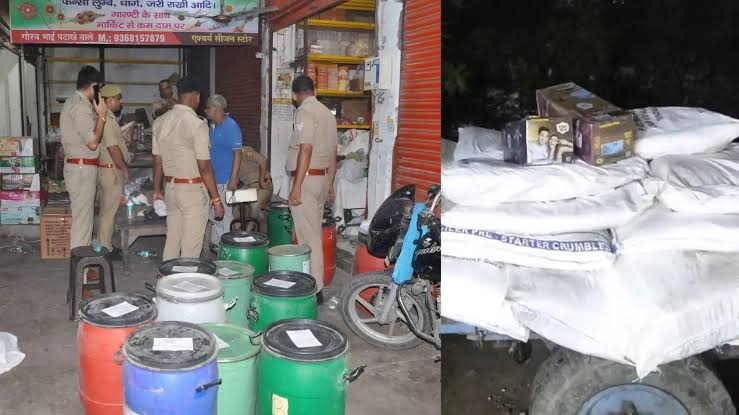 मेरठ में प्लास्टिक की दुकान से निकला पटाखों का अवैध गोदाम, 450 किलो से ज्यादा माल बरामद