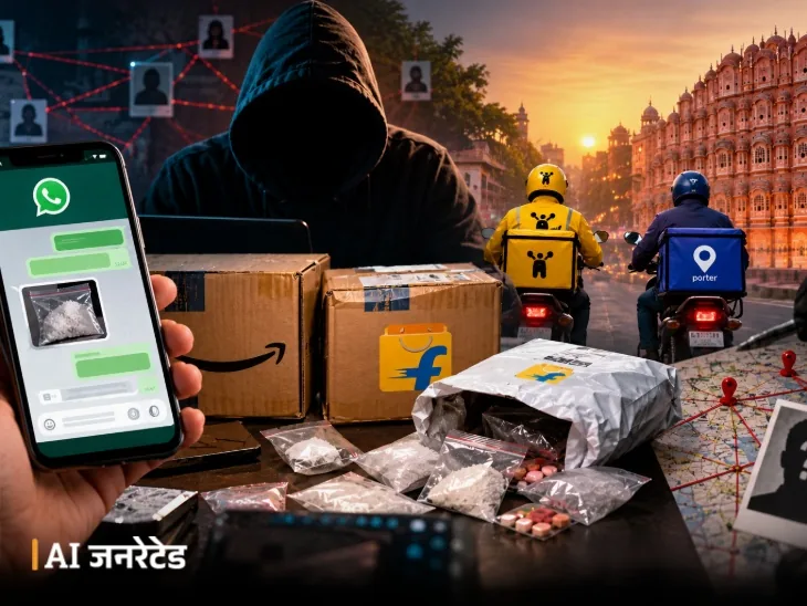 बड़ी कार्रवाई: जयपुर में रैपिडो और पोर्टर जैसे ऐप्स के जरिए चल रहा था अवैध ड्रग्स डिलीवरी का काला कारोबार