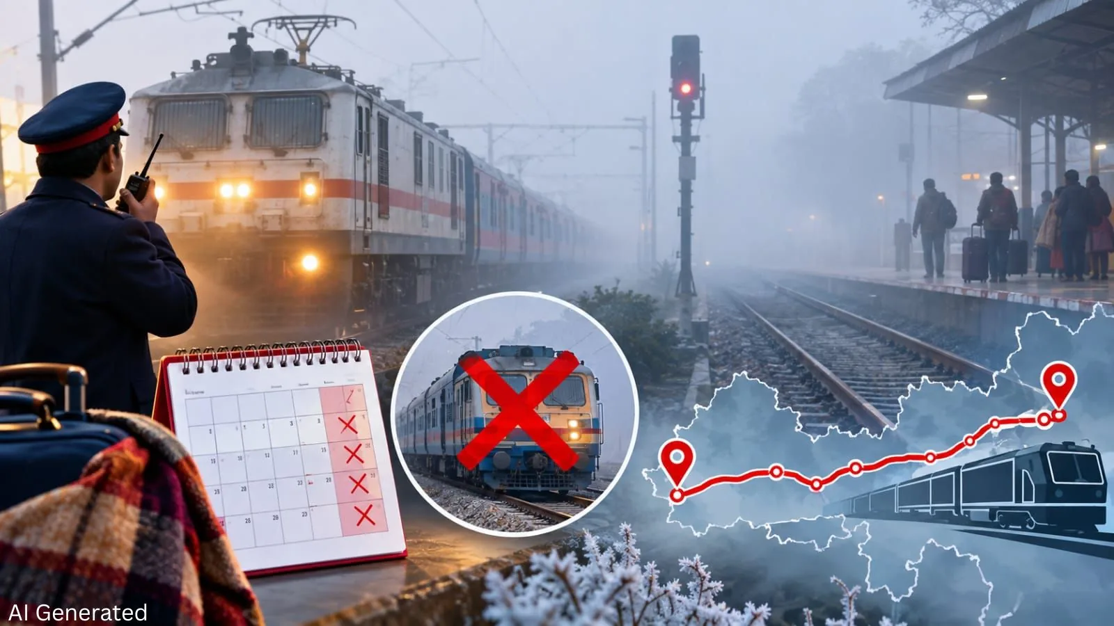 ट्रेन सेवाओं में बदलाव: दिसंबर से आगरा फोर्ट और लखनऊ समेत कई ट्रेनें होंगी प्रभावित