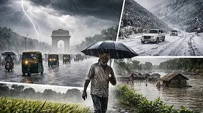 मौसम का कहर: 19 राज्यों में भारी बारिश के अलर्ट और 15 से अधिक मौतें