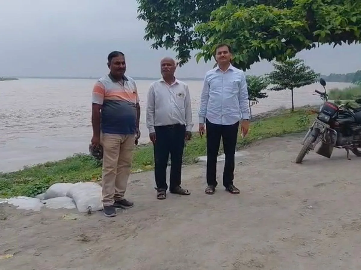 गंडक का रौद्र रूप: लालगंज और वैशाली के तटबंधों पर 24 घंटे कड़ी निगरानी