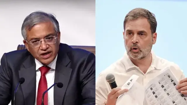 राजनीतिक हमला: राहुल गांधी ने चुनाव आयोग की कार्रवाई पर उठाए गंभीर सवाल