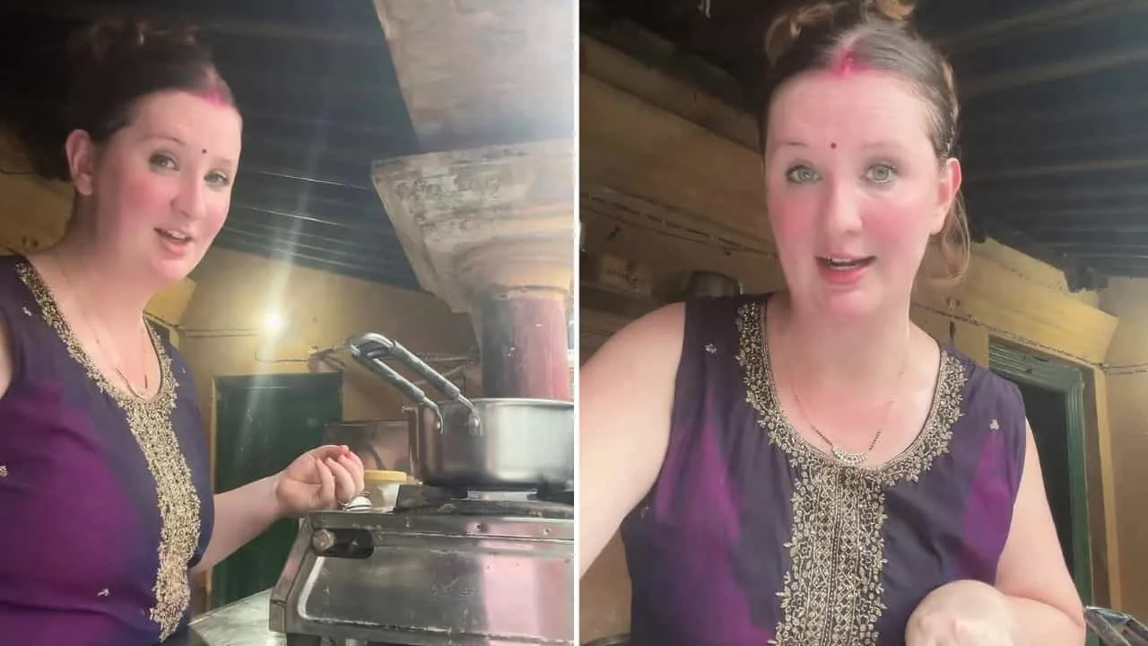 वायरल वीडियो: अमेरिकी महिला होप ने छोड़ी फिरंगी लाइफस्टाइल और अपनाया बिहार का देसी अंदाज
