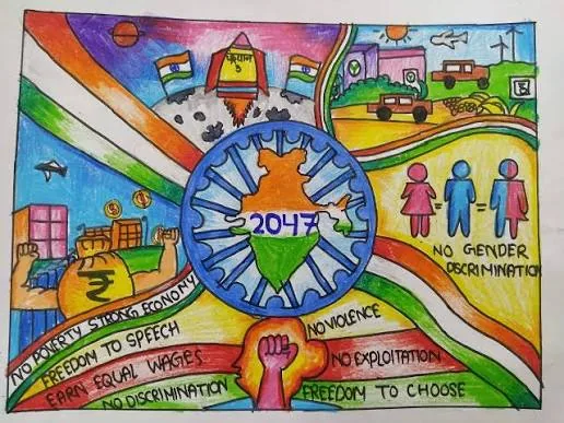 विकसित भारत: छात्रों की कल्पना में उभरी आधुनिक राष्ट्र की तस्वीर