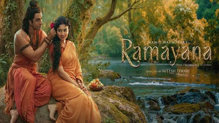 रामायण की झलक: फिल्म के पहले गाने के पोस्टर में दिखा राम-सीता का प्रेम