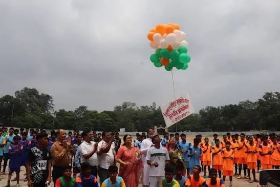 शानदार प्रदर्शन: सिमडेगा में खेलो झारखंड प्रतियोगिता के दौरान खिलाड़ियों ने दिखाए अपने जौहर