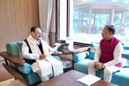 उच्च शिक्षा नियम बैठक: केंद्रीय स्वास्थ्य मंत्री जेपी नड्डा के आवास पर हुई चर्चा