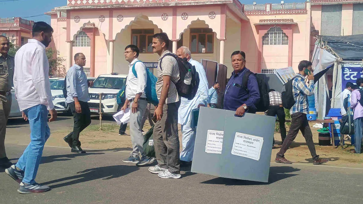 मतदान रीपोल: जयपुर नगर निगम चुनाव के तहत चार वार्डों के पांच बूथों पर आज रवाना होंगे मतदान दल