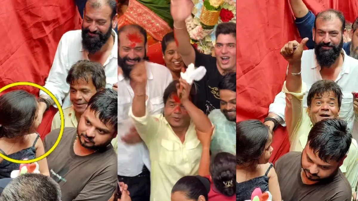 सादा जीवन दर्शन: अभिनेता राजपाल यादव ने लालबागचा राजा के पंडाल में आम श्रद्धालुओं की तरह की कतारबद्ध खड़े होकर पूजा
