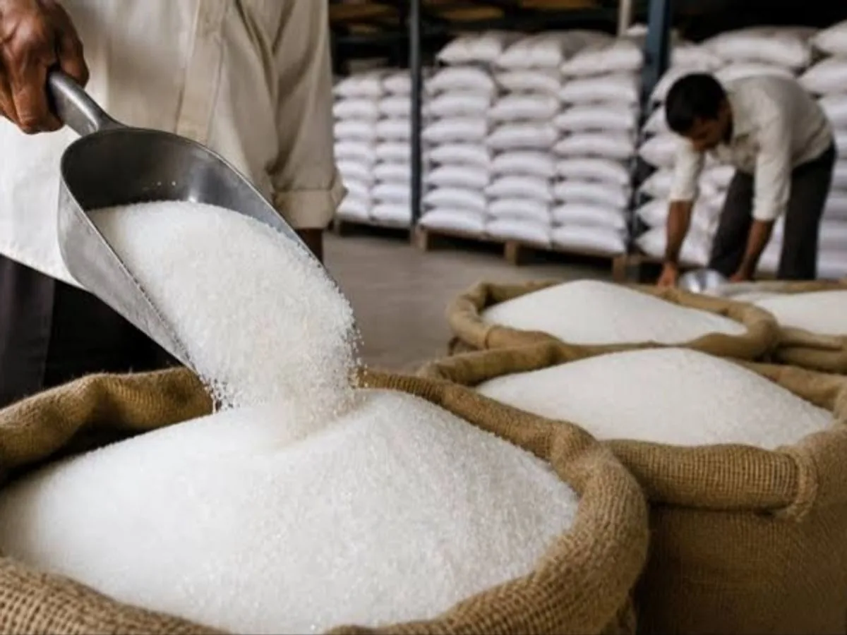 कीमतों में गिरावट: एक हफ्ते में चीनी हुई ₹2.51 सस्ती, फुटकर भाव गिरकर ₹62.57 प्रति किलो पर पहुंचे