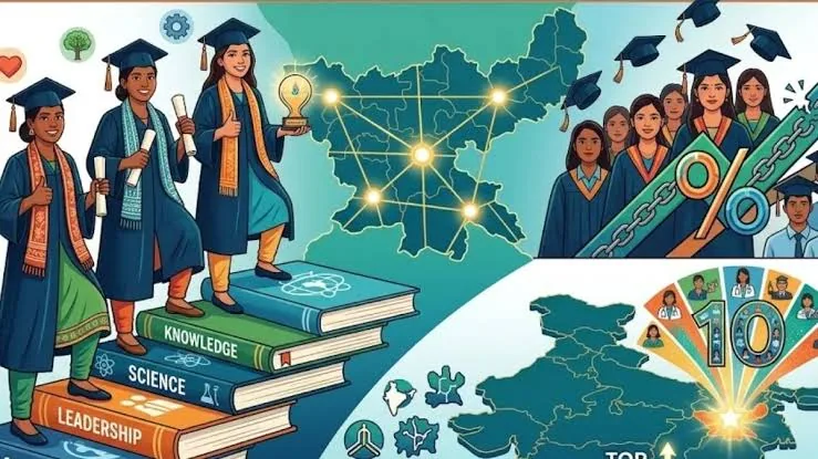 शैक्षणिक क्रांति: उच्च शिक्षा में बेटियों ने लड़कों को पीछे छोड़ा, झारखंड शीर्ष 10 राज्यों में शामिल