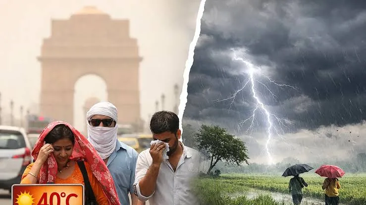 मौसम का मिजाज: दिल्ली में बारिश के आसार और अन्य राज्यों में गर्मी का प्रकोप