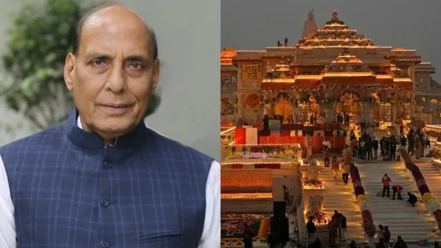अयोध्या दौरा: रक्षामंत्री राजनाथ सिंह ने रामलला और हनुमान गढ़ी में की पूजा-अर्चना