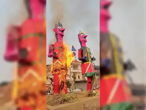 मोगा उत्सव: नवीन कला मंदिर द्वारा धूमधाम से मनाया गया दशहरा पर्व