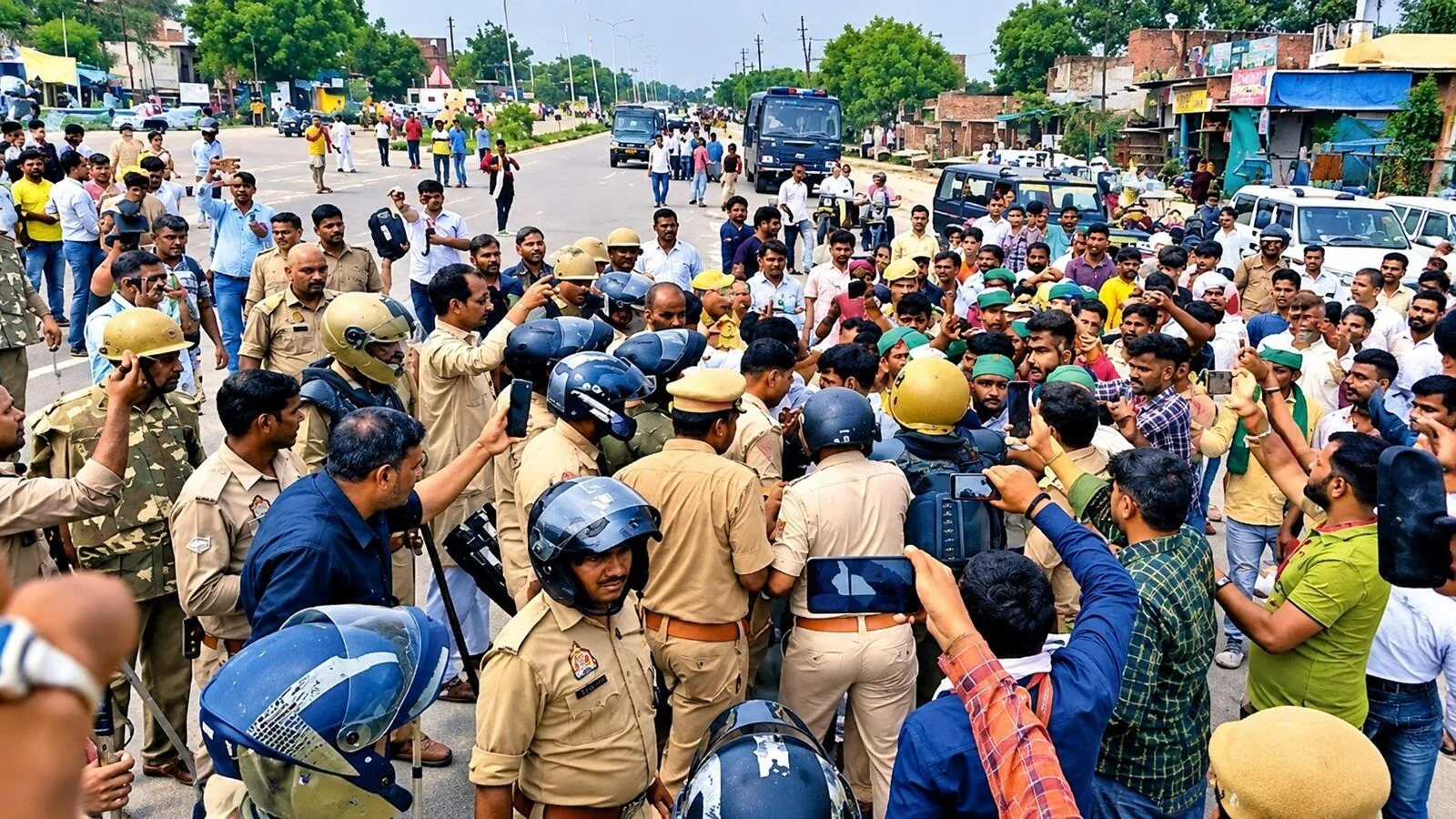 टोल विवाद: वाराणसी में विरोध प्रदर्शन के दौरान लाठीचार्ज और किसान की मौत