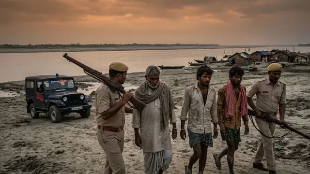 बड़ी कार्रवाई: मुंगेर दियारा से हथियार और तीन गिरफ्तार, पंद्रह साल पुराने माओवादी कांड के खुले राज