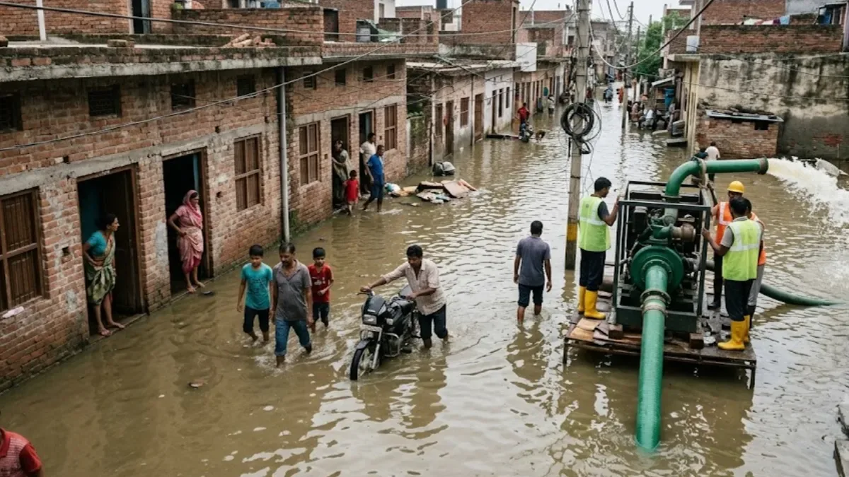 लखनऊ में जलप्रलय: फैजुल्लागंज और दाउदनगर के 40 हजार घर जलमग्न