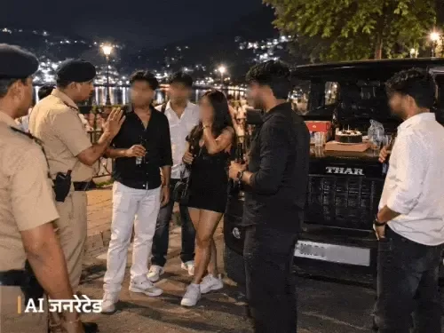 नैनीताल में हुड़दंग: जन्मदिन मनाने आए पांच युवकों की थार सीज, पुलिस का स्टिकर लगा था गाड़ी पर