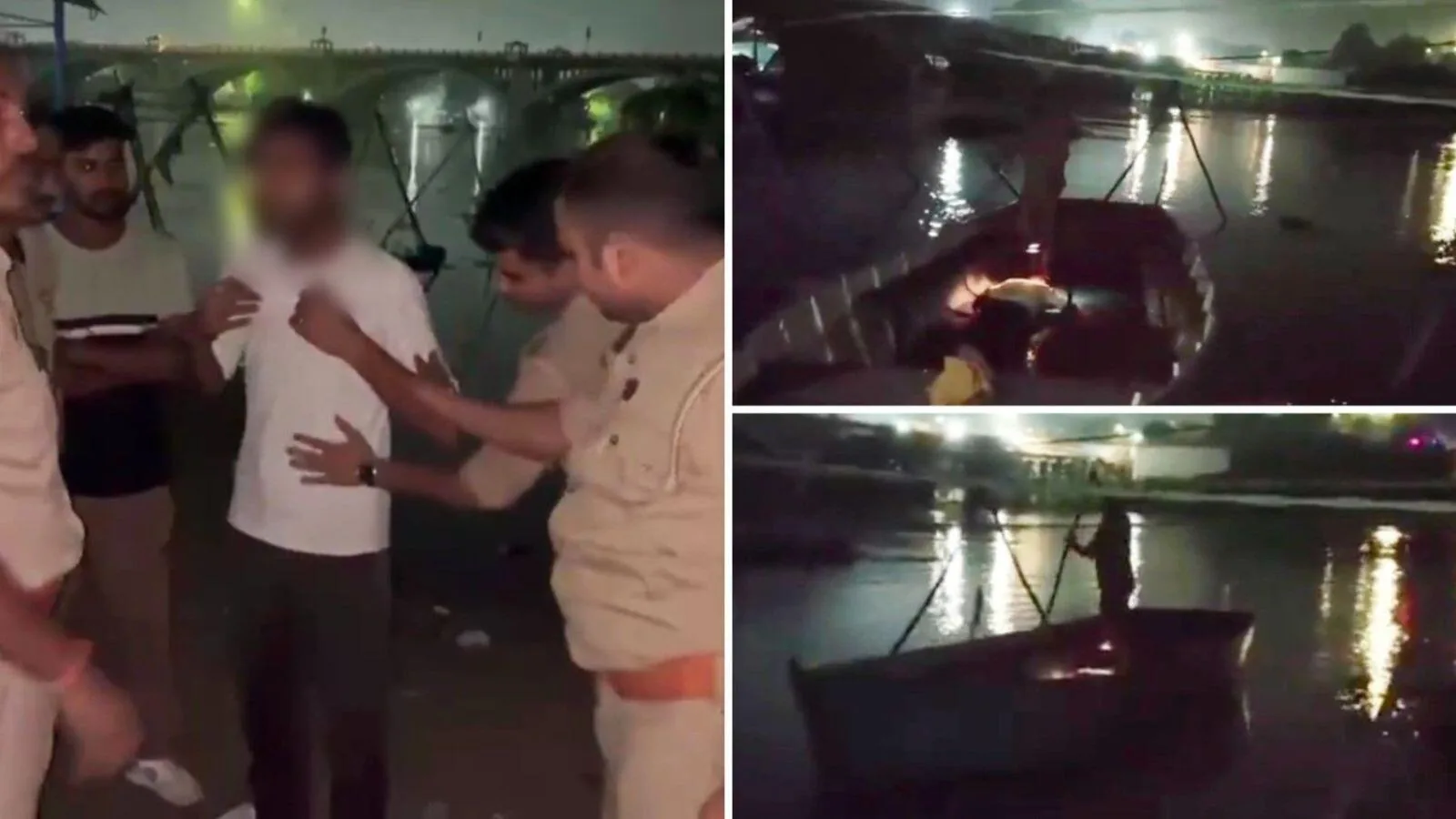 बचाव अभियान: लखनऊ में गोमती नदी में डूब रहे कैब चालक की जान बचाई पुलिस ने