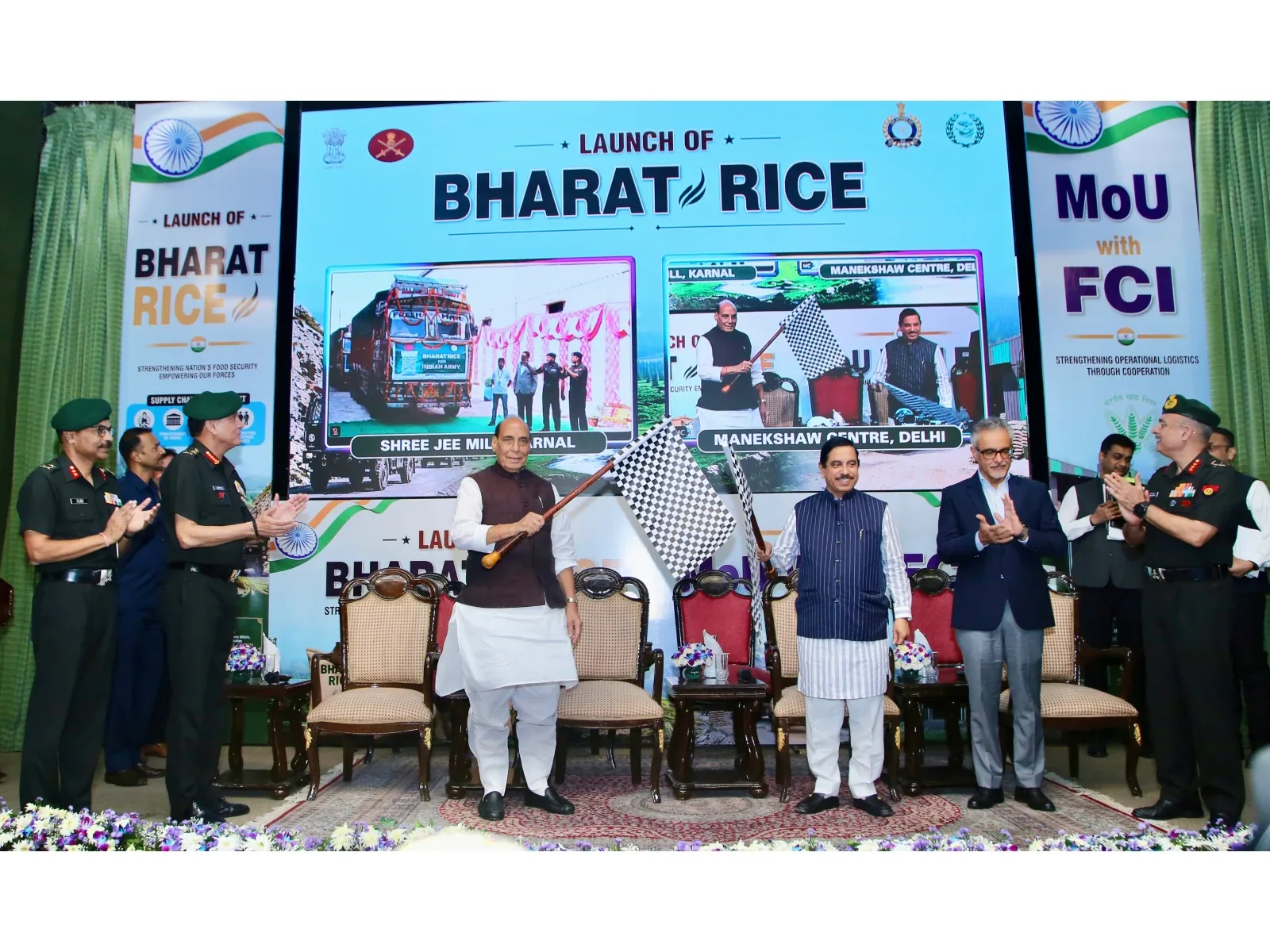 राशन सुधार: भारतीय सेना ने बलों के लिए भारत राइस पेश किया