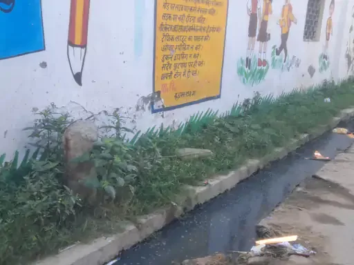 गंदगी की समस्या: ज्वाहर चक में स्कूल के पास फैली गंदगी पर स्थानीय लोगों का विरोध