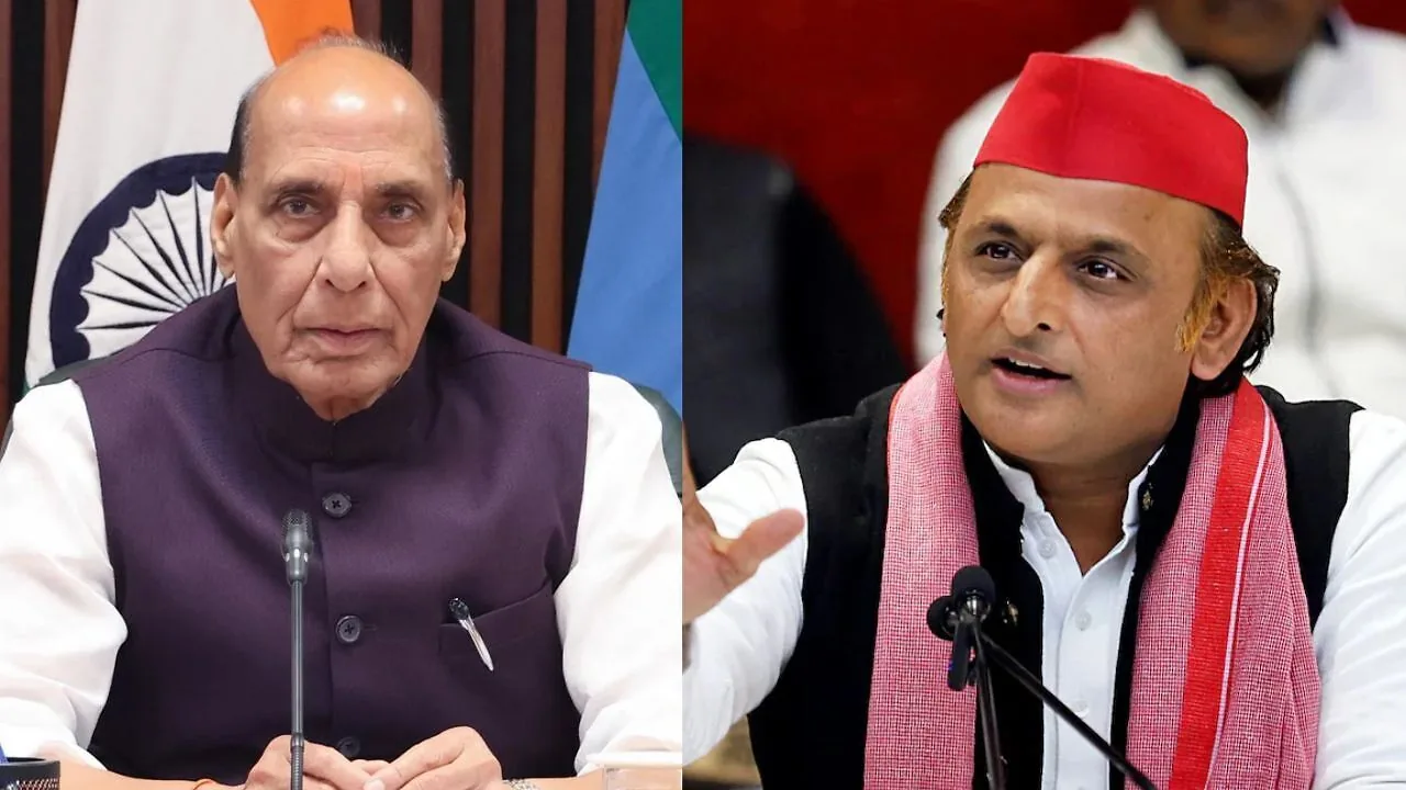 राजनीतिक बयानबाजी: राजनाथ सिंह की प्रेस वार्ता पर अखिलेश यादव का तीखा तंज